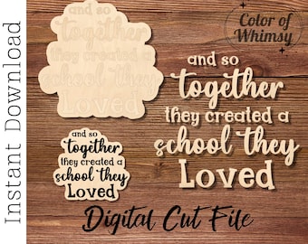 Archivo SVG de colgador de puerta - Educación en el hogar - Archivo listo para imprimir con láser