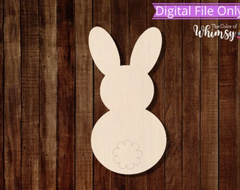 Bunny Rabbit SVG, Easter Rabbit Cut Files for Laser, Digital File