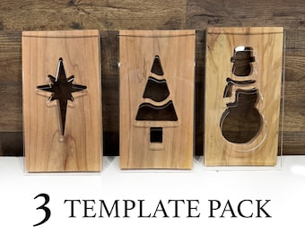 Christmas Acrylic Lantern Templates - Jack O’ Lantern Style Holiday Designs (No CNC Required)