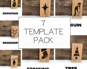 Christmas Acrylic Lantern Templates - Jack O’ Lantern Style Holiday Designs (No CNC Required)