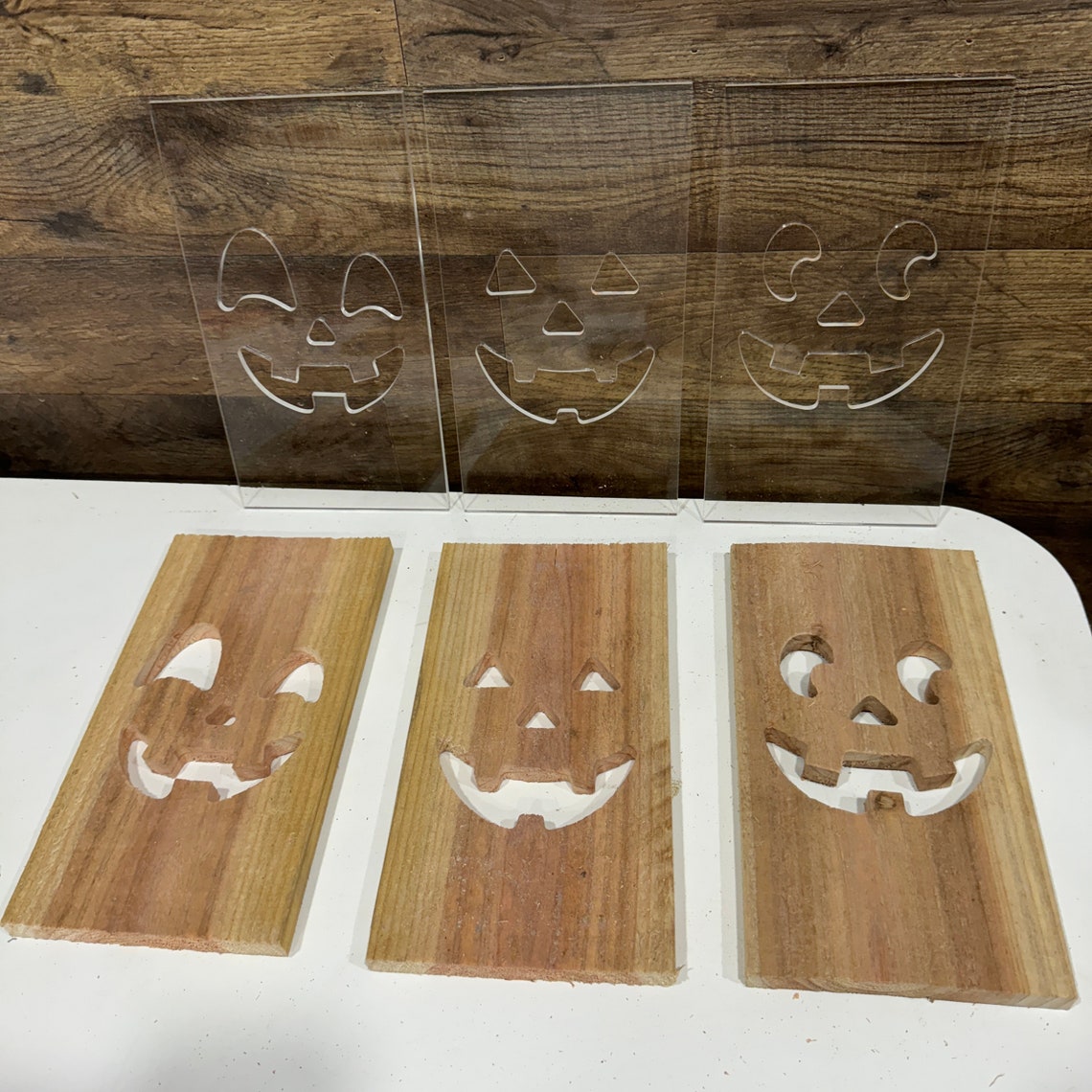 Happy Jack-o-lantern (3 Pack) Acrylic Templates for Routers - Etsy