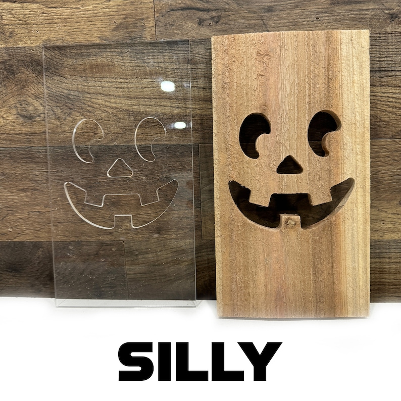 Pumpkin Router Template Jack-o-lantern (7 Pack) Acrylic Templates for Routers - Etsy