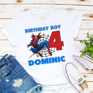 Spiderman birthday shirt, Spider-man birthday shirt, superhero birthday party, birthday party, toddler boy party, spiderman party 12