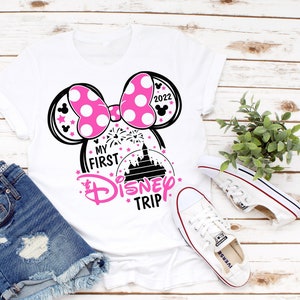 My 1st Disney Trip, First Disneyworld Trip Shirts, First Disney Trip Tees, Disney Cute Shirts for kids and adults, Disney 2022 D1