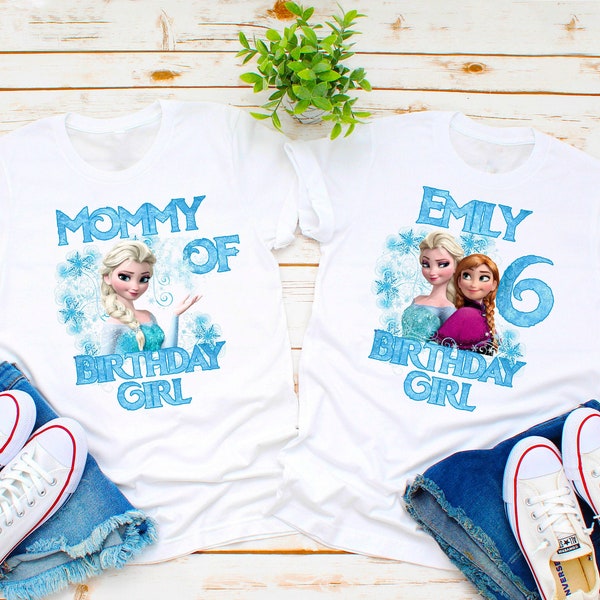 Frozen Birthday Shirt , Elsa Birthday Shirts, Frozen Custom Shirt , Frozen Personalized Tee, Frozen Family Party shirts 36