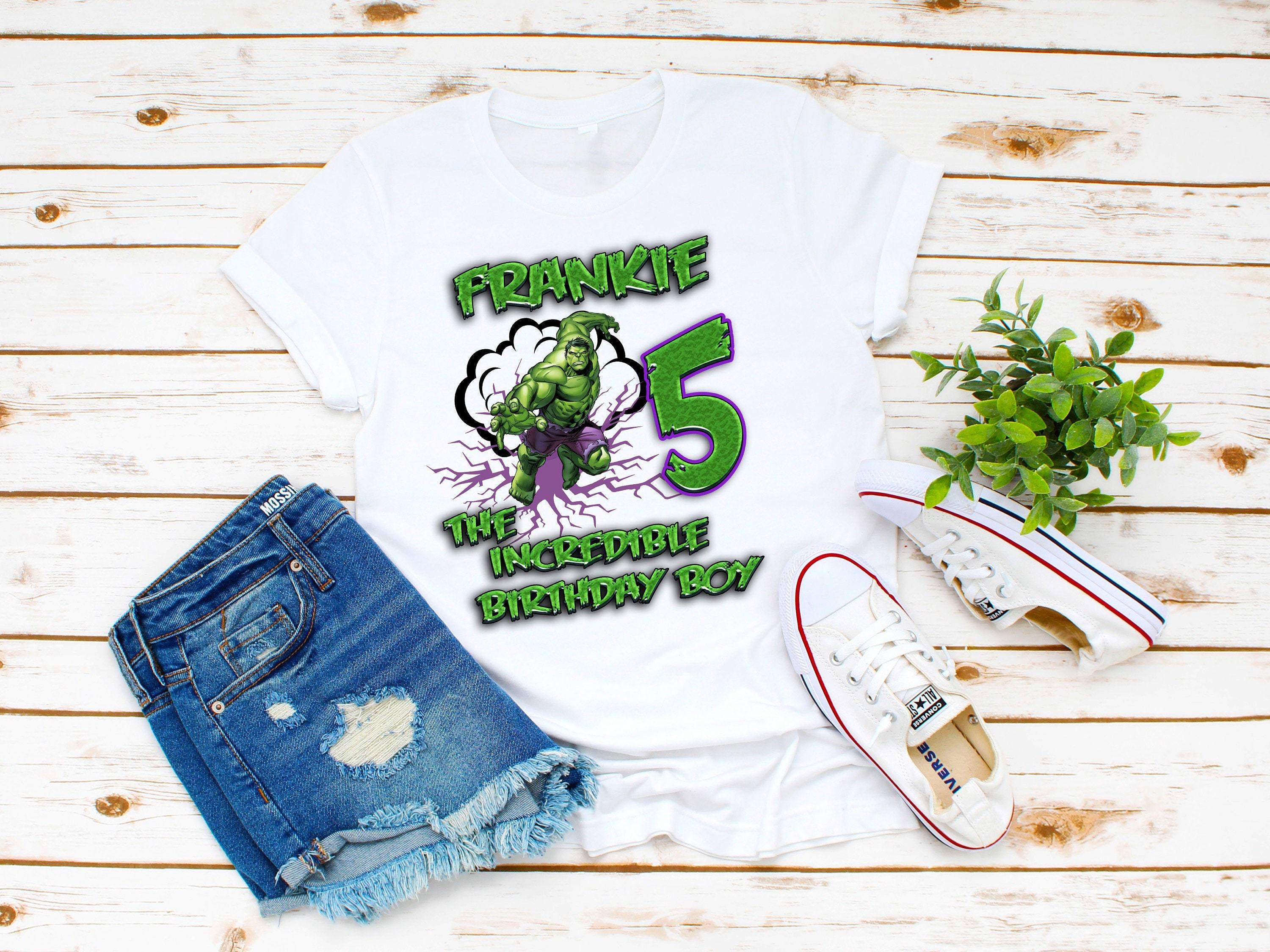 Hulk Birthday Shirt Incredible Hulk Custom Kids Birthday Shirt