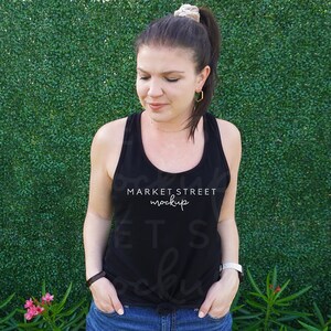 1533 Mockup, Next Level Mockup, Black Shirt Mockup, Racerback Mockup, Tank Top Mockup, Summer Mockup, Shirt Mock Ups, Model Mockup