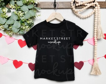 3001T Mockup, Bella Canvas Mock Ups, Black T Shirt Mockup, Toddler Mock Up, Toddler Shirt Mockup, Valentines Mock Up, Valentines Day Mock Up