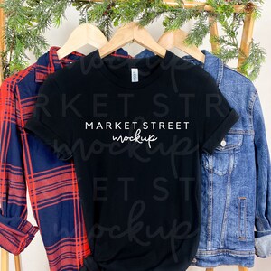 3001 Black Mockup, Christmas Mock Ups, Black T Shirt Mockup, 3001 Black Mockup, Christmas Shirt Mockup, Tshirt Mock Ups