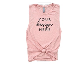 Next Level 5013 Festival Tank Mockup, Desert Pink Tank Top Mockup, Shirt Mock Up, Mock Ups