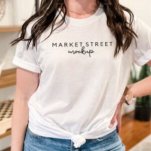 BC 3001, Boho T-Shirt Mockup, White T Shirt Mockup, Mockups Lifestyle, Summer Mockup, Bella Canvas Mock Up, T Shirt Mock Up, Model Mock Up