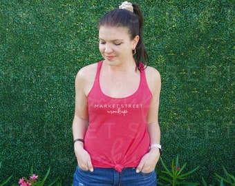 Next Level 6733 Mockup, Vintage Shocking Pink Mockup, Pink Shirt Mockup, Racerback Mockup, Tank Top Mock Up, Summer Mockup, Model Mockup