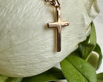 Gold Filled Cross Necklace~Dainty Cross Necklace~ Minimalist Gold Necklace~ Cross Necklace~ Small Cross Necklace~Gold Pendant Cross Necklace