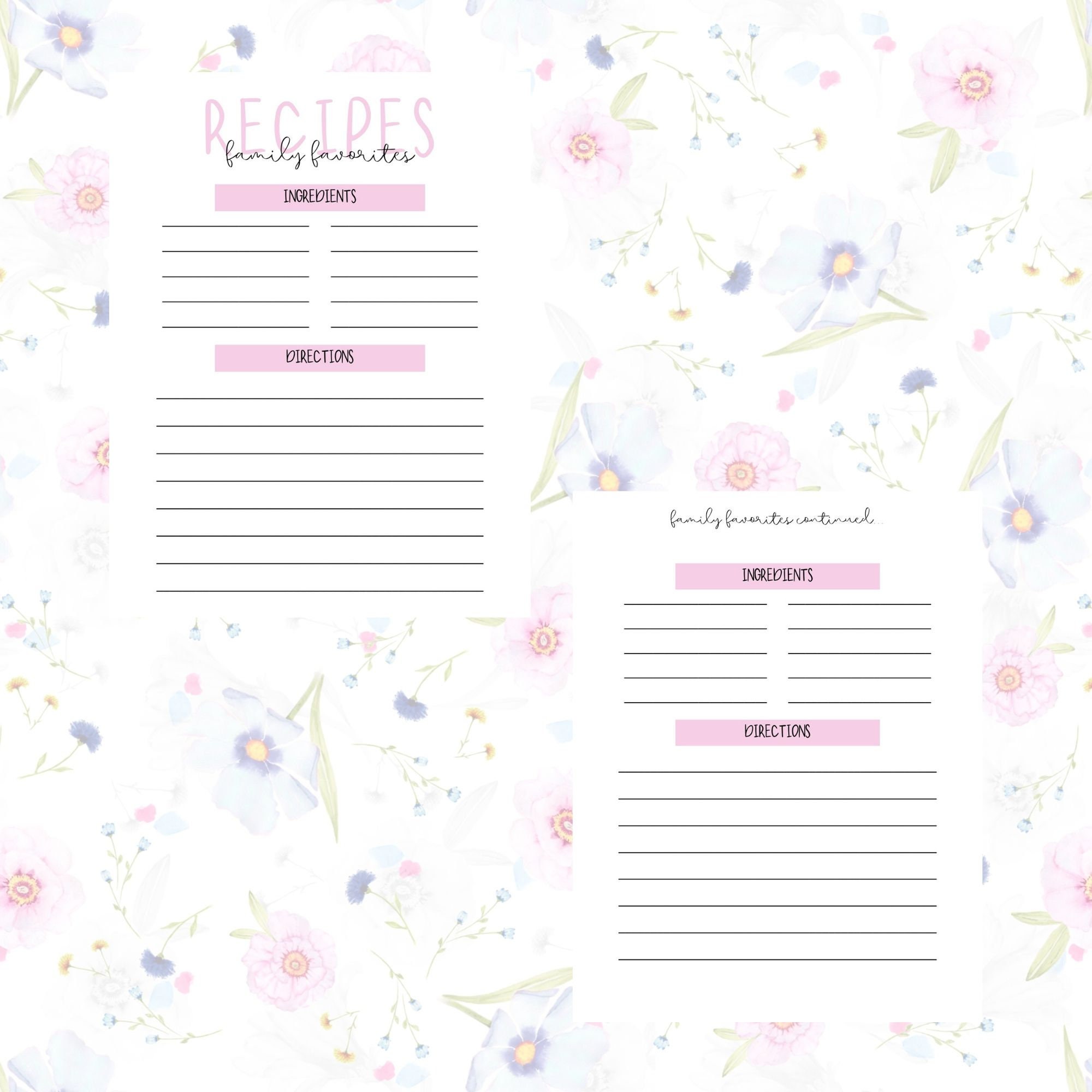 Home Management Binder Printable Home Binder Printable Household
