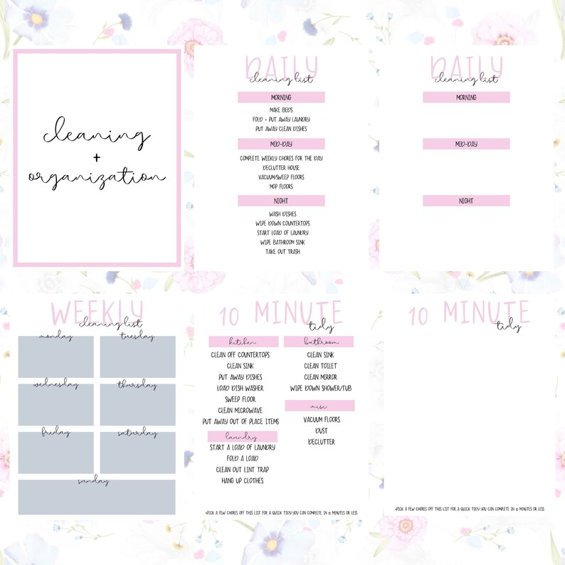 Home Management Binder Printable Home Binder Printable Etsy