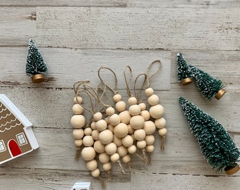 Set of Wooden Ornaments Christmas Ornaments Wooden Christmas