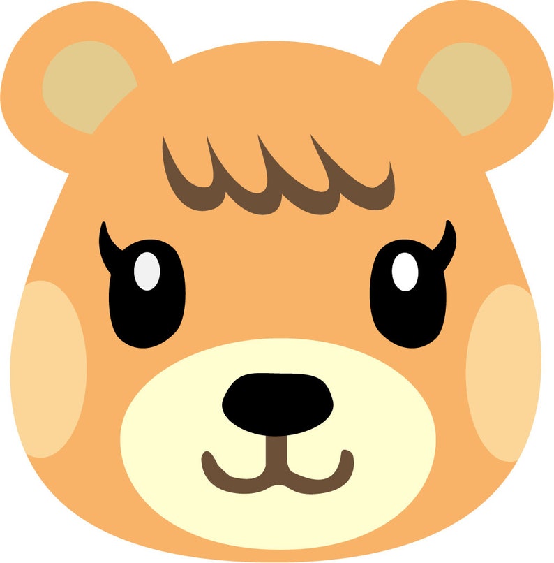 Download Animal Crossing Blue Bear Tammy Maple et Olive SVG Digital | Etsy