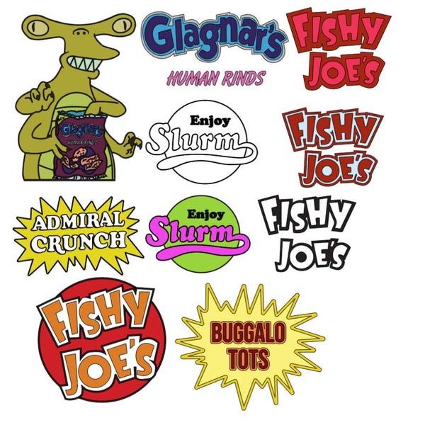 25+ SVGS Futurama Large Bundle Pack for Cricut Includes NEW Episode Logos