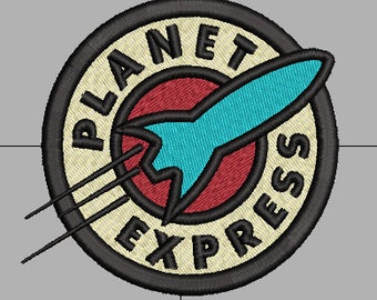 Archivo de bordado de Futurama Planet Express (todos los tipos de archivos populares)