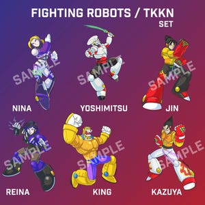 Fighting Robots TKN inspired stickers