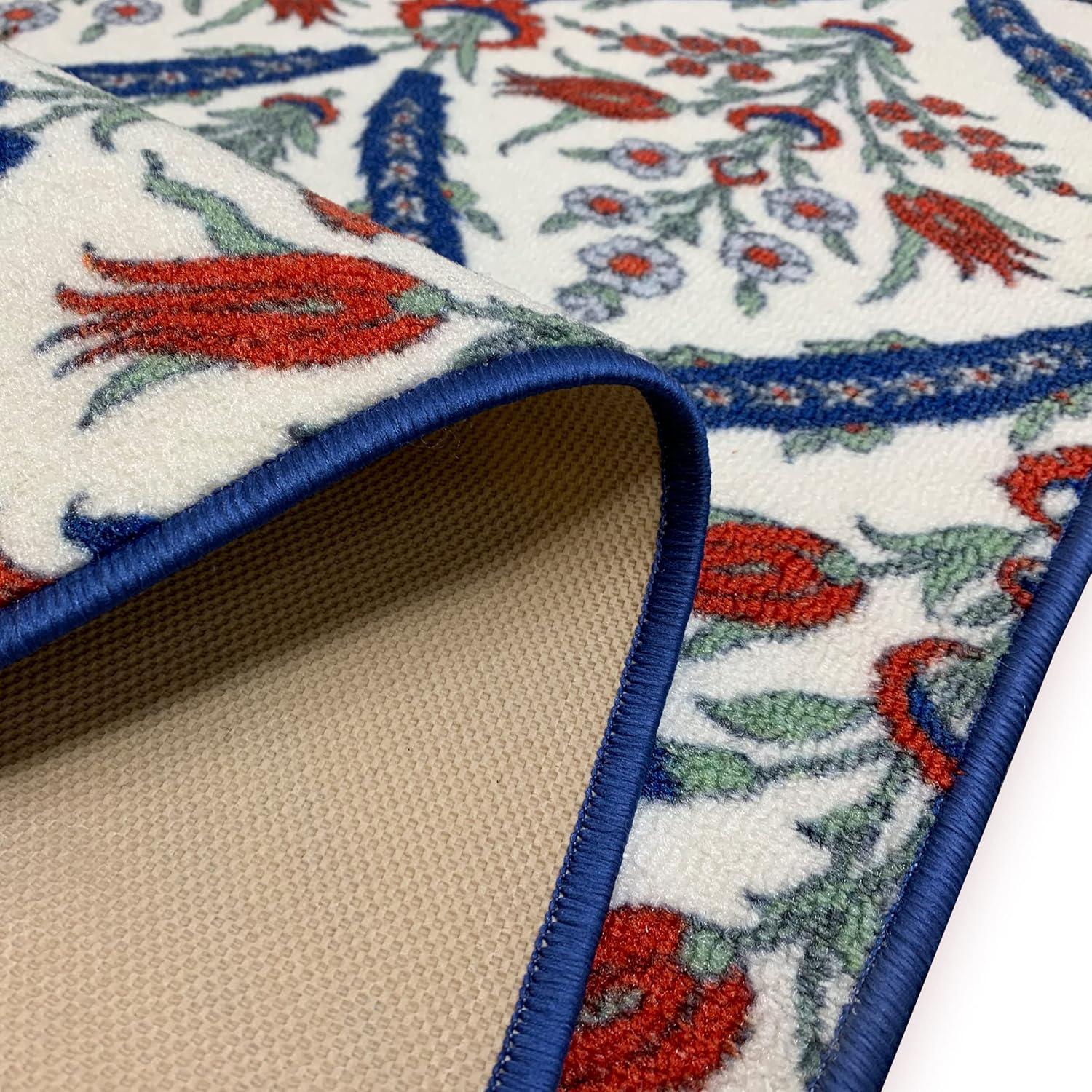 31-inch Wide Extra Long Ottoman Turkish Cini Art Runner Rug Custom ...