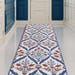 31-inch Wide Extra Long Ottoman Turkish Cini Art Runner Rug Custom ...