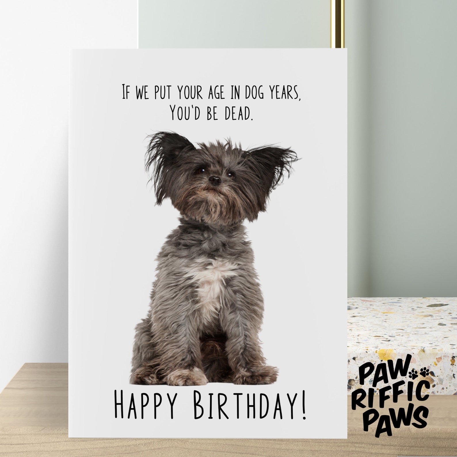 Dog lover card dog owner birthday card Cute Dogs Funny Dog Etsy