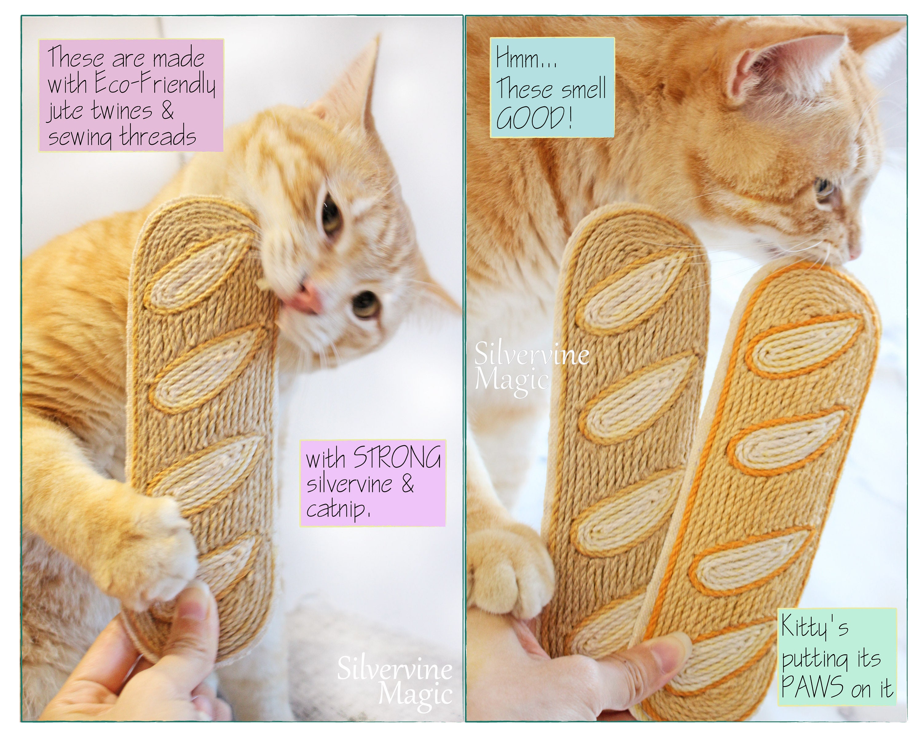 Baguette custom cat toys catnip toys Baguette catnip kicker Etsy