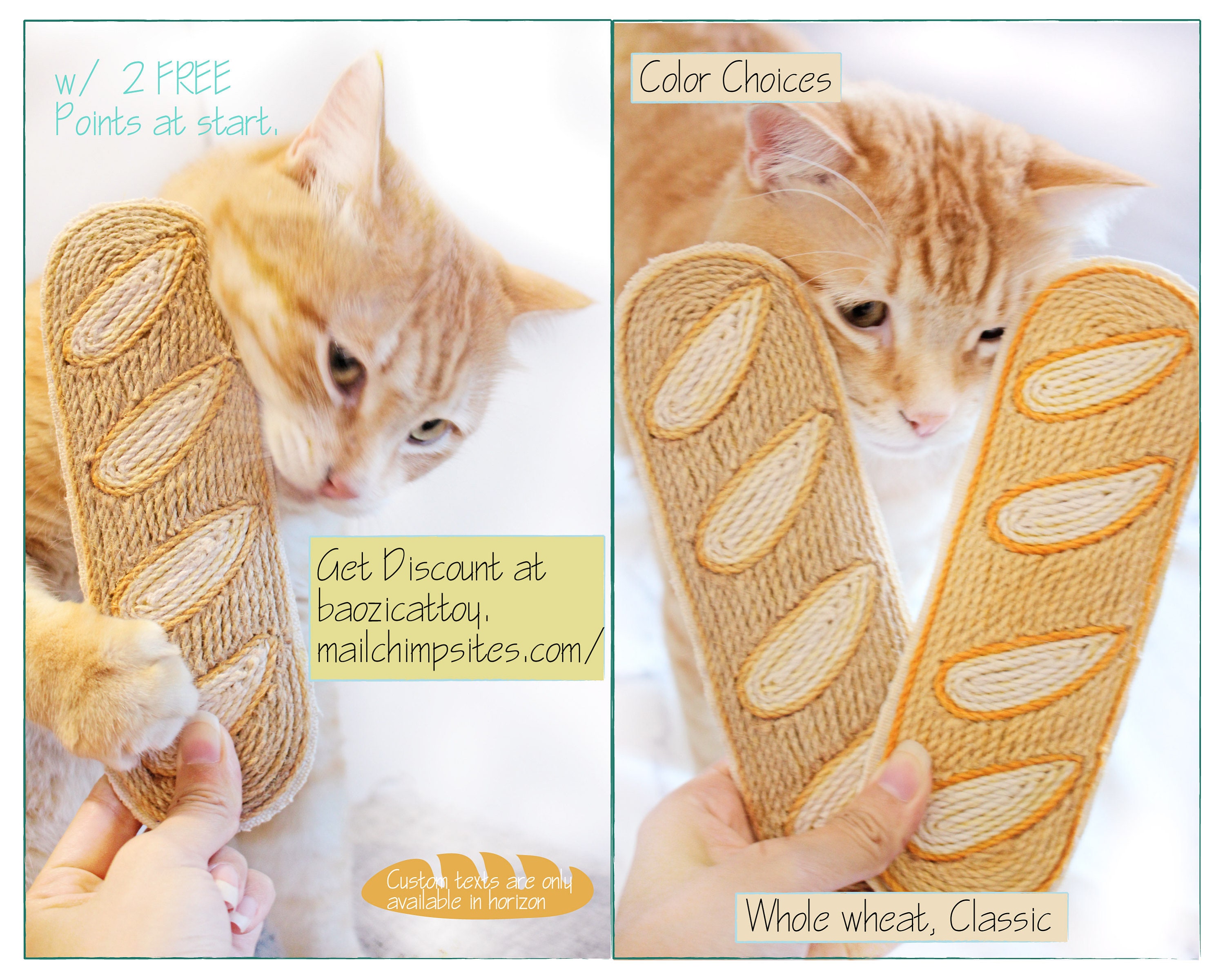 Baguette custom cat toys catnip toys Baguette catnip kicker Etsy