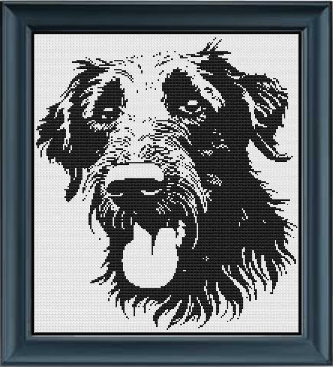 Irish Wolfhound 2 Puppy Dog Cross Stitch Pet Portrait Pattern Graphgan ...