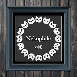 Nekofiel steekpatroon naaldpunt geteld canvas