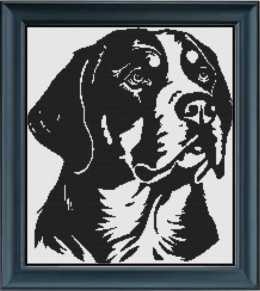 Dog Graphgan Patterns Greater Swiss Mountain Dog 2 Puppy Dog Cross Stitch Pet Portrait ...