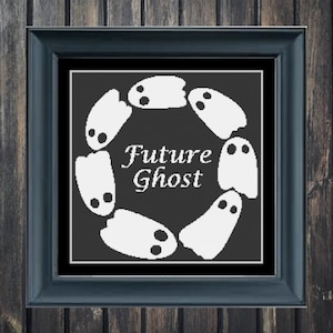 Future Ghost Cross Stitch Pattern Needlepoint Counted Canvas