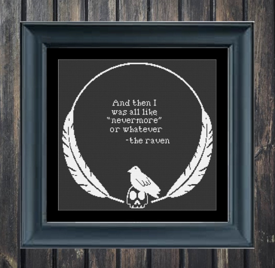 The Raven Cross Stitch Pattern