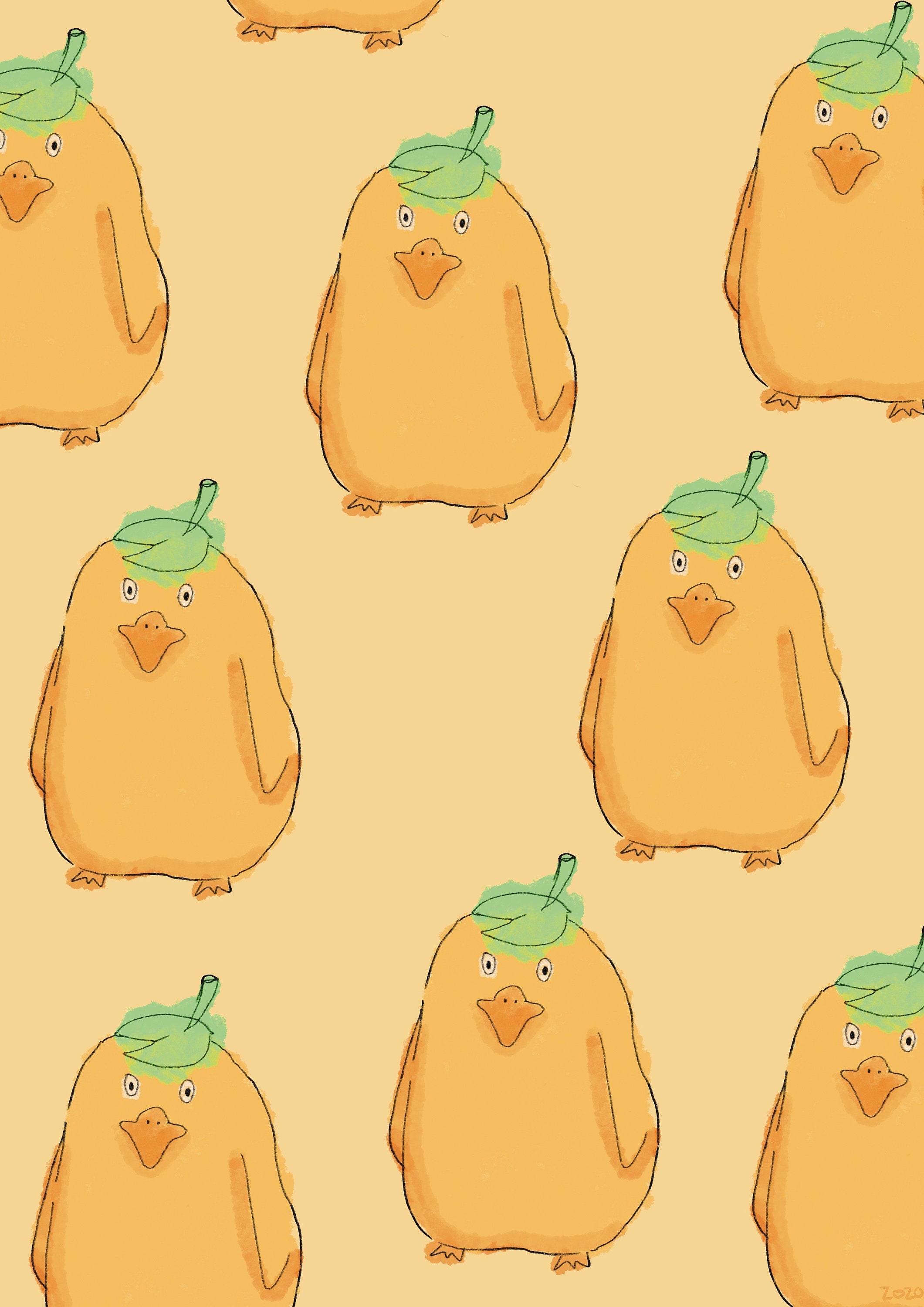 Poster Canards Chihiro A4