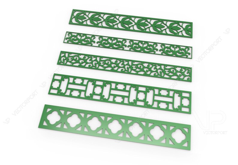 | cnc file Dxf 3DS FBX laser cutting file DWG Cdr 29 Ornamental border 3D models and vector files AI Set 059 | Svg Eps Max