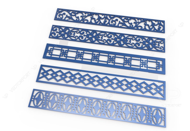 | cnc file Dxf 3DS FBX laser cutting file DWG Cdr 29 Ornamental border 3D models and vector files AI Set 059 | Svg Eps Max