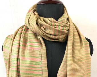 Pashmina christmas dayPeridot magical weave handwoven real cashmere pashmina shawl/100*200 cm