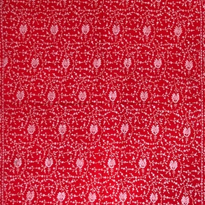 High Risk Red Dense Jaaldar Handmade Real Cashmere Pashmina Embroidered Stole/Scarf/Shawl/70200 cm image 6