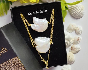 Natürliche Süßwasserperlen Halskette, Zierliche Halskette, handgemachter Schmuck, Einzigartige Perlenkette, Brautjungfer Schmuck, Hochzeitsgeschenk, Geschenk für Sie