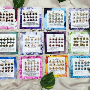 Add on Raw Birthstone, Personalized Birthstone Charm, Custom Raw Crystal Charm, Single Stone Charm, Single Birthstone Add On, Gift For Mom