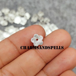 15 Pcs Flower Charm, Silver Plated Jewellery Findings, Floral Earrings Necklace Charms, Bracelet Making Charms, Valentine Day Gifts