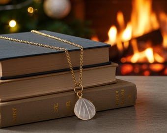 Collana Con Ciondolo In Conchiglia Grigia Naturale Dei Mari Del Sud - 18''