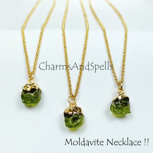 Moldavite Pendant / Moldavite Jewelry / Moldavite Necklace / Hydro Moldavite / Manmade Moldavite / Moldavite Stone / Moldavite Crystal