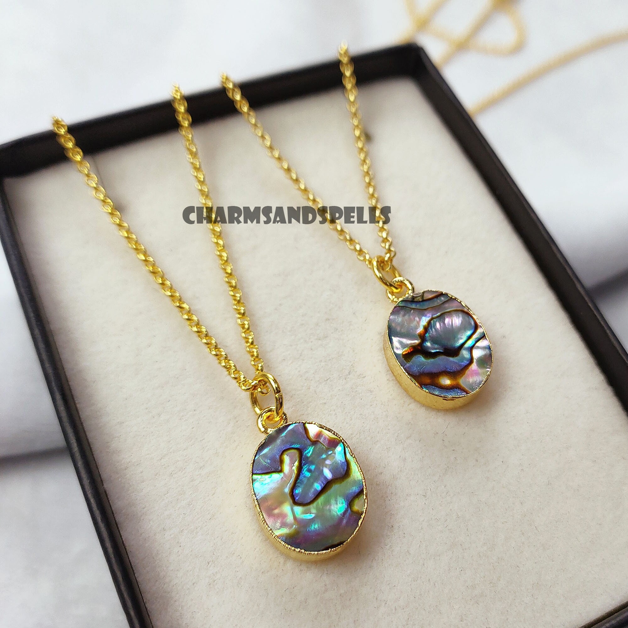 Collana in argento con Conchiglia Abalone-8274GO | Gioielli Collana in argento con Conchiglia Abalone-8274GO | Gioielli