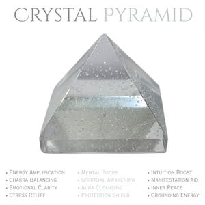 Clear Quartz Pyramid, Crystal Pyramid, Energy Pyramid, Stone Pyramid, Polished Clear Quartz Pyramid, Manifestation Tool, AAA Quality Quartz