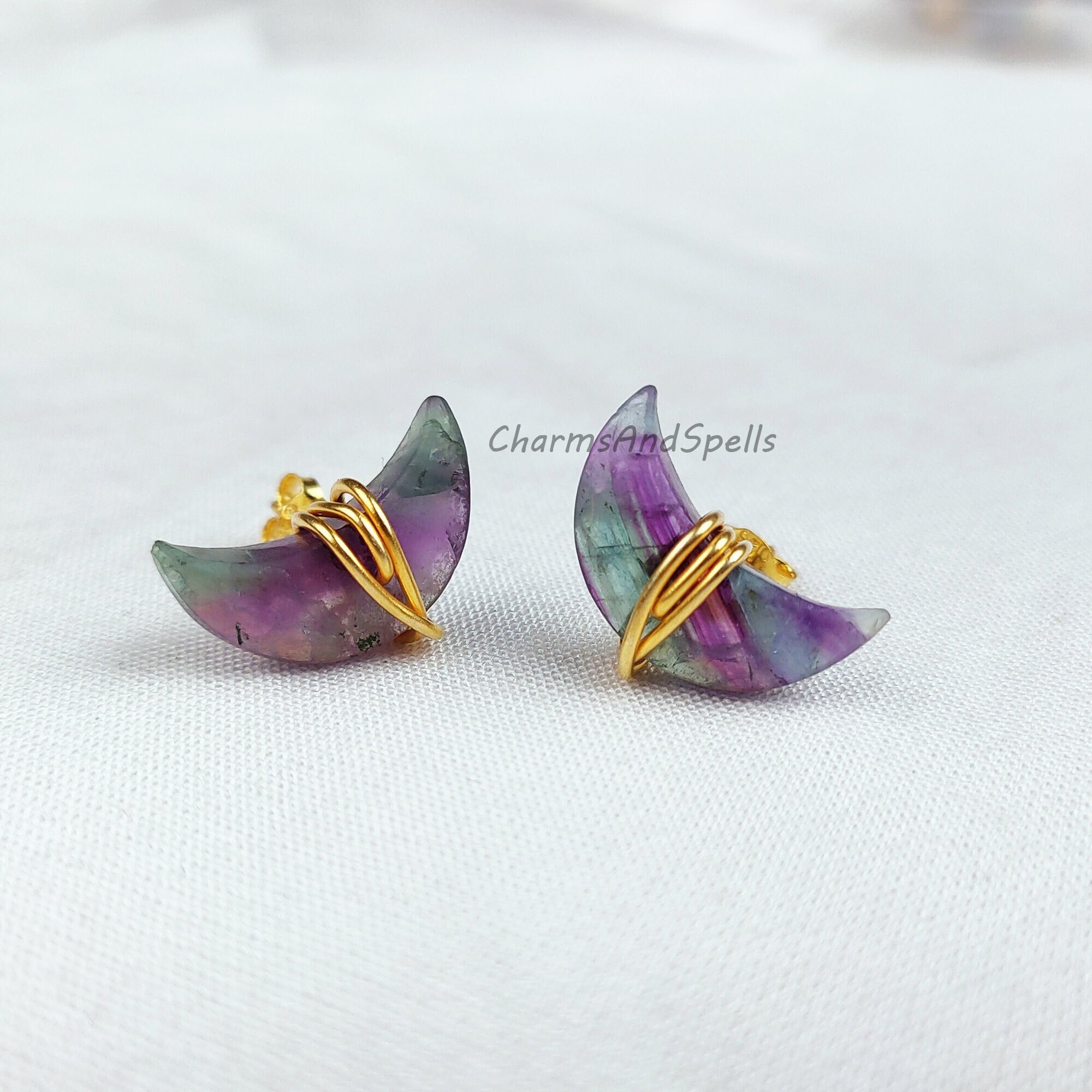Fluorite earrings deals