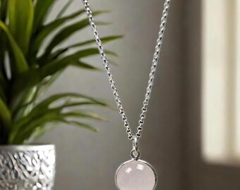 ブレスレット LESS IS MORE rose gemstone ball necklace High Quality Rose Quartz Ball Necklace, Natural Crystal