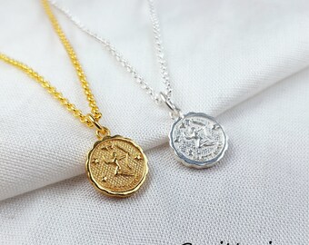 Sagittarius Necklace, Zodiac Pendant, Astrology Sign Necklace, Zodiac Sign Necklace, Personalized Necklace,Custom Zodiac,Valentine Day Gifts