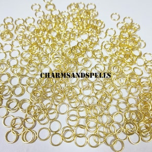 50 Pcs Jump Rings, Bulk Gold/Silver/Rose Gold Jump Rings, Jewelry Findings, 4,6,8mm Wholesale Jewelry Making Tools, Craft Supply